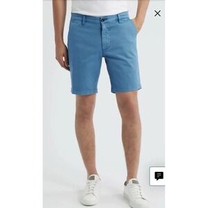 AG Adriano Goldschmied Wanderer Slim Trouser Shorts Mens34 Regular Blue NWT $125